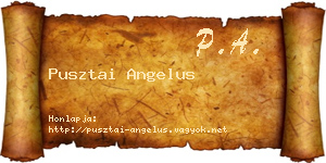 Pusztai Angelus névjegykártya